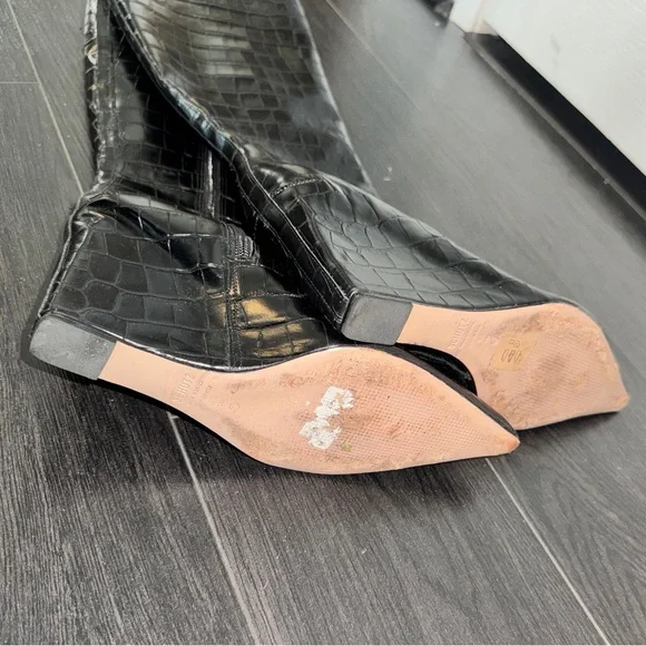 Schutz Asya Wedge Knee High Boots - Picture 4 of 8